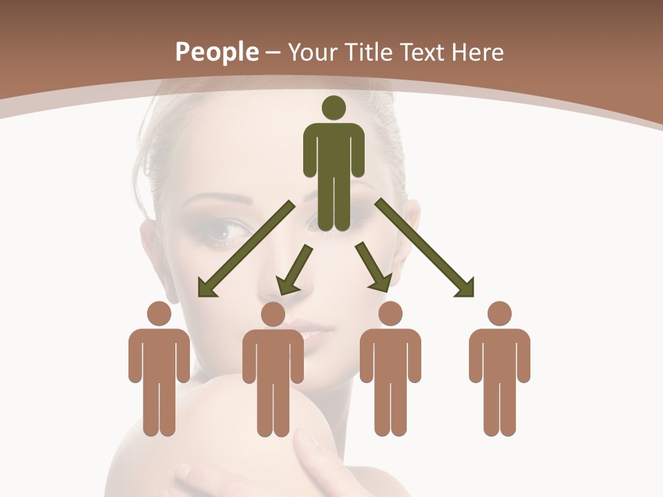 A Beautiful Woman With Her Arms Crossed Powerpoint Presentation Template PowerPoint Template