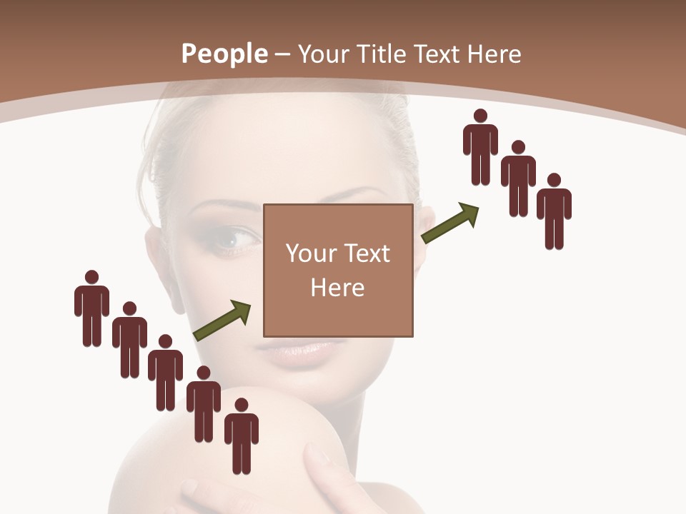 A Beautiful Woman With Her Arms Crossed Powerpoint Presentation Template PowerPoint Template