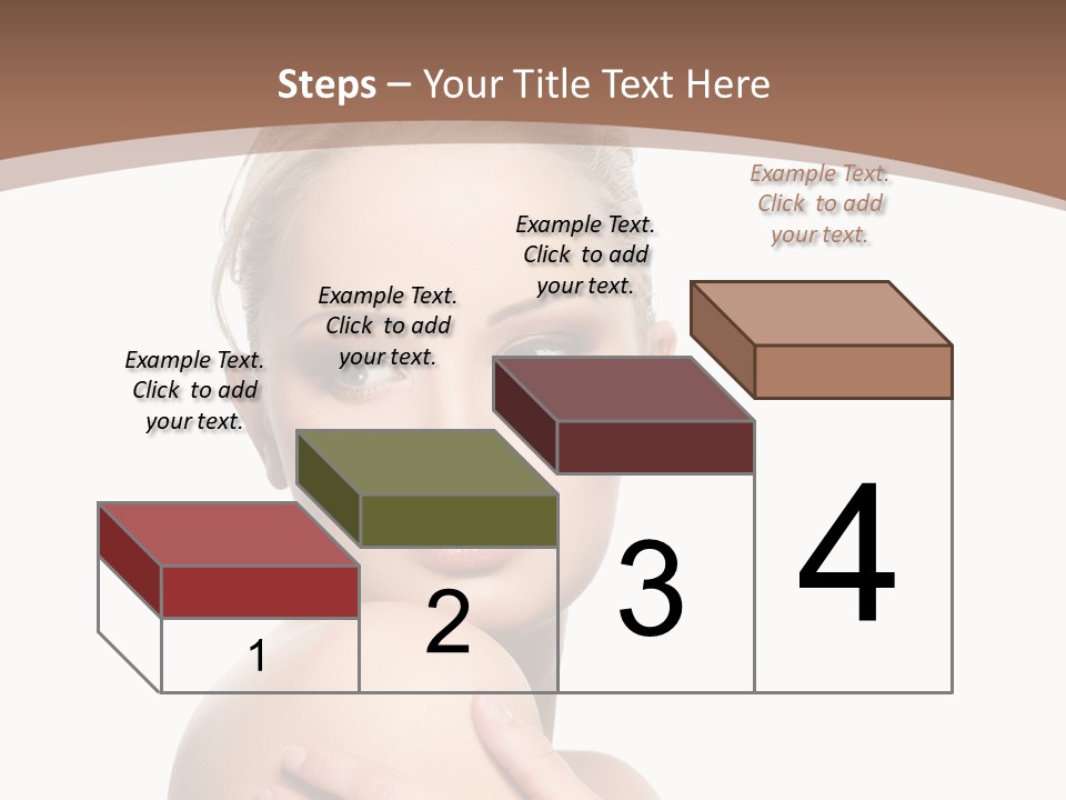 A Beautiful Woman With Her Arms Crossed Powerpoint Presentation Template PowerPoint Template