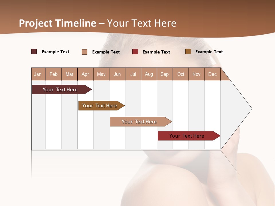 A Beautiful Woman Posing With Her Hand On Her Shoulder PowerPoint Template