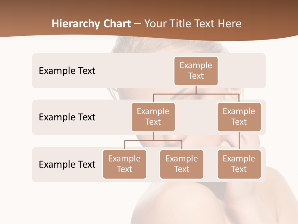 A Beautiful Woman Posing With Her Hand On Her Shoulder PowerPoint Template