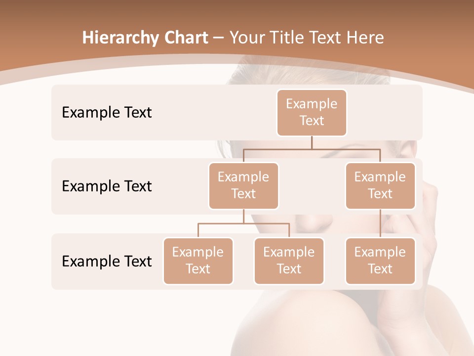 A Beautiful Woman Posing With Her Hand On Her Shoulder PowerPoint Template