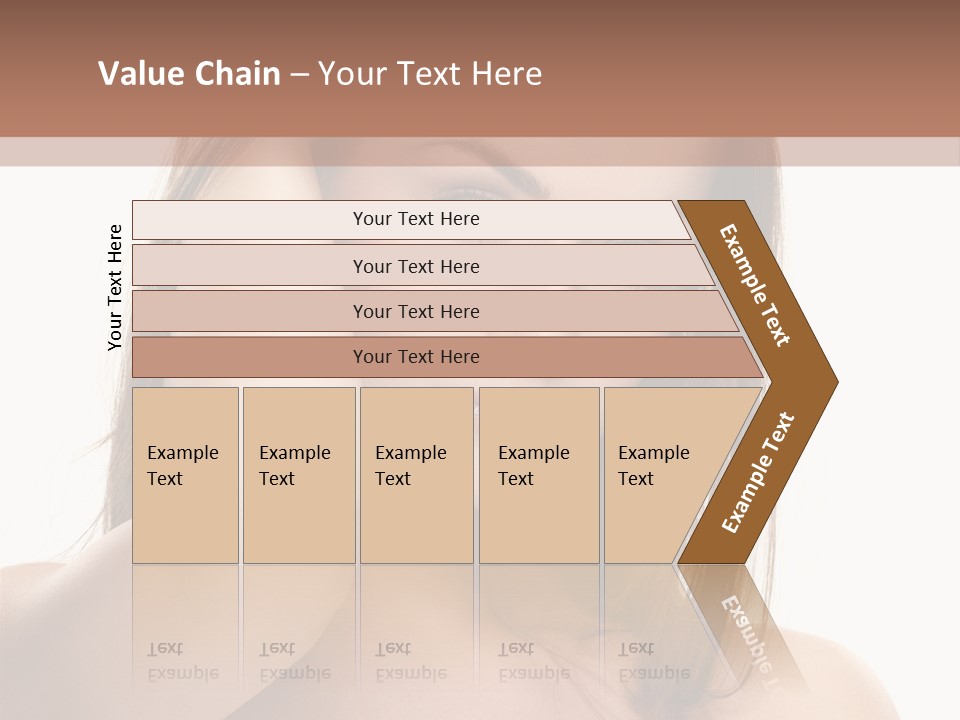 A Beautiful Woman With Blue Eyes Is Posing For A Picture PowerPoint Template