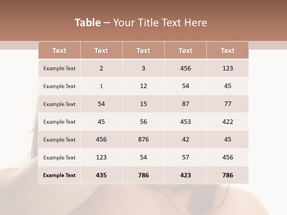 A Beautiful Woman With Blue Eyes Is Posing For A Picture PowerPoint Template