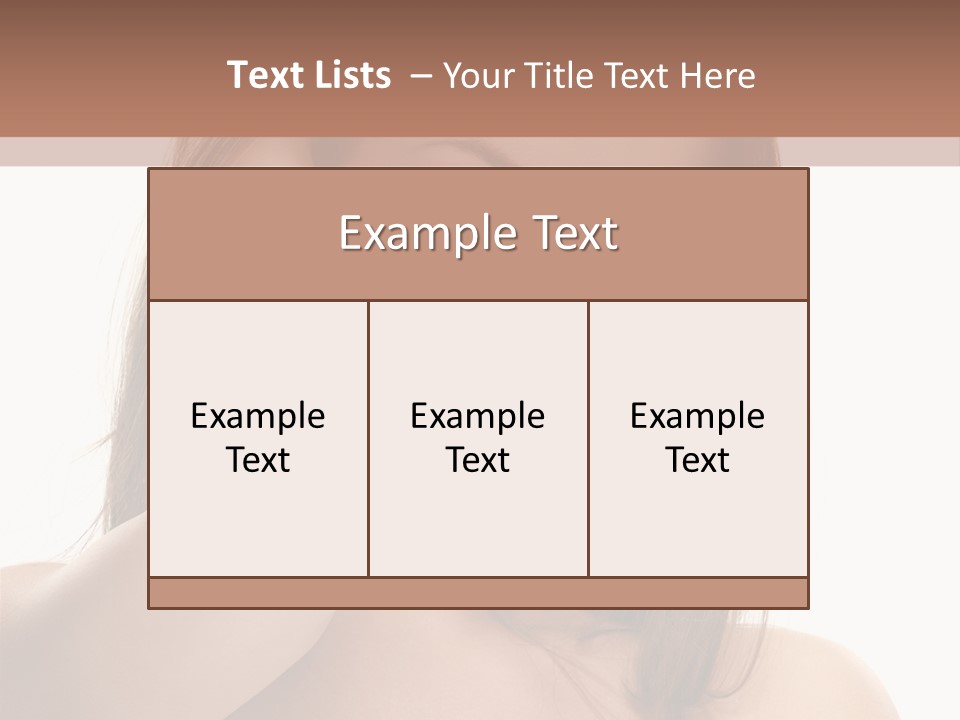 A Beautiful Woman With Blue Eyes Is Posing For A Picture PowerPoint Template