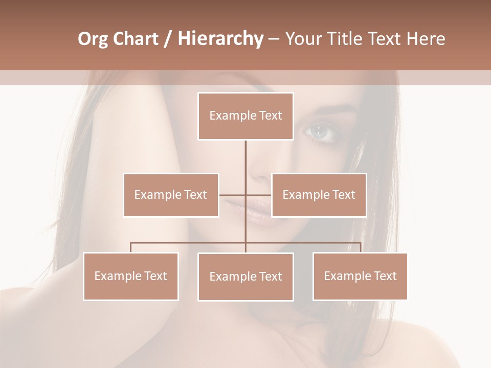 A Beautiful Woman With Blue Eyes Is Posing For A Picture PowerPoint Template