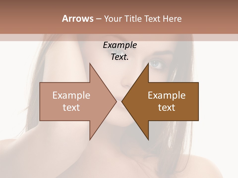 A Beautiful Woman With Blue Eyes Is Posing For A Picture PowerPoint Template