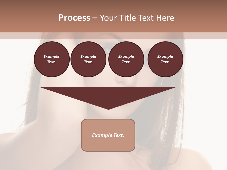 A Beautiful Woman With Blue Eyes Is Posing For A Picture PowerPoint Template