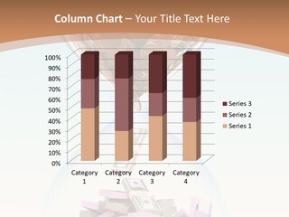 A Hourglass Filled With Money On Top Of A Table PowerPoint Template
