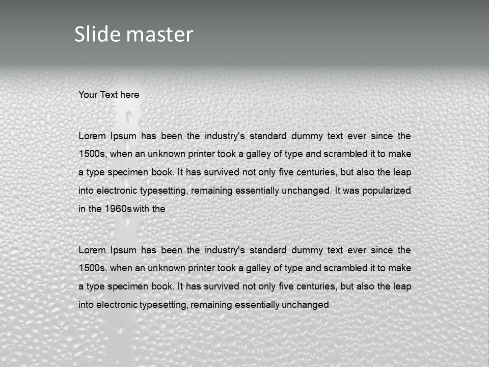 Reflections Sport Resort PowerPoint Template