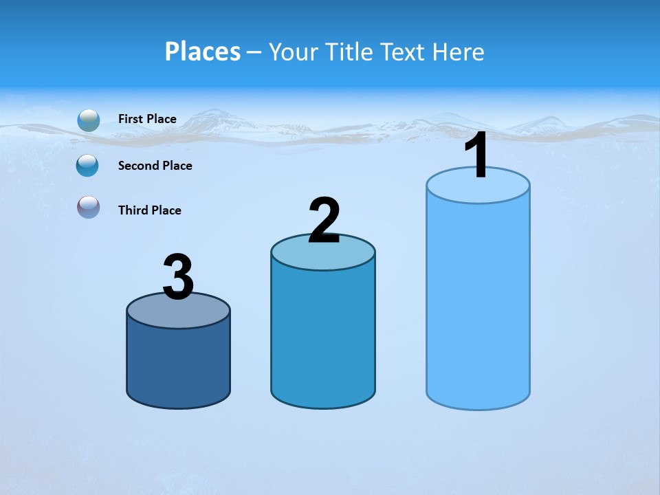 Sun Blue Diving PowerPoint Template