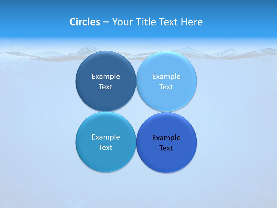 Sun Blue Diving PowerPoint Template