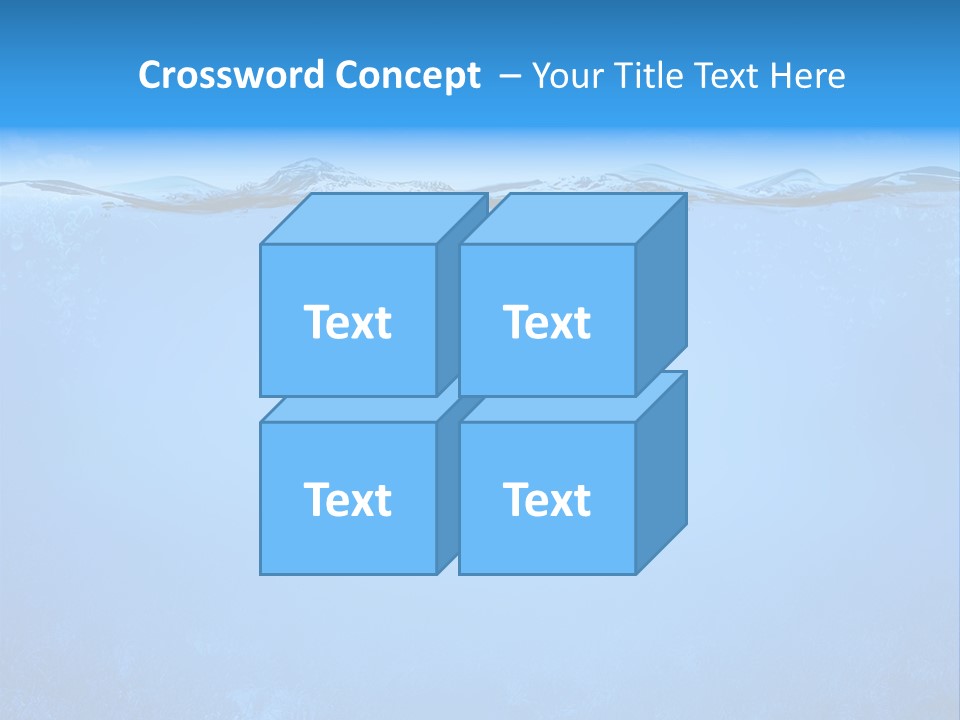 Sun Blue Diving PowerPoint Template