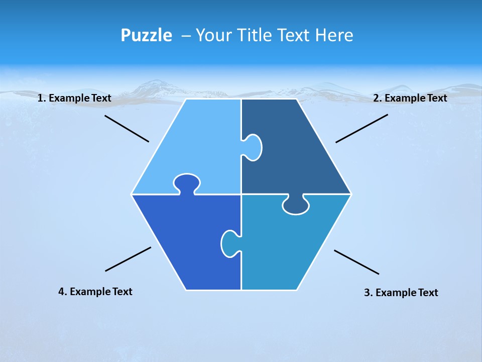 Sun Blue Diving PowerPoint Template