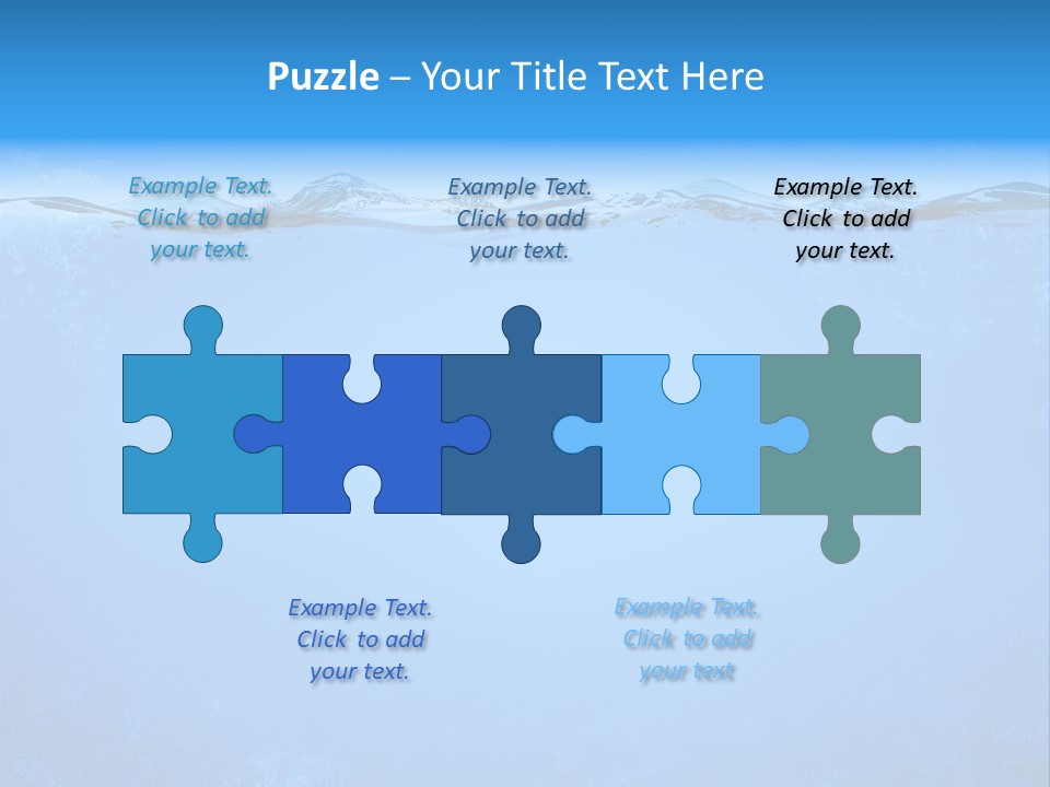 Sun Blue Diving PowerPoint Template