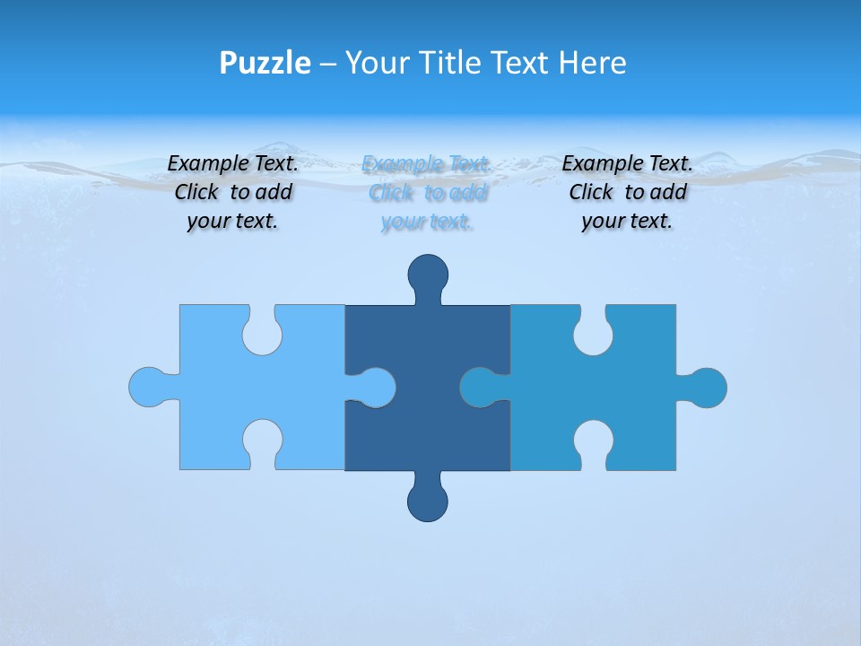 Sun Blue Diving PowerPoint Template