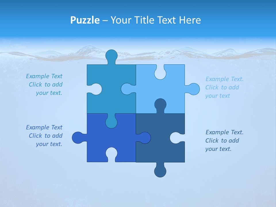 Sun Blue Diving PowerPoint Template