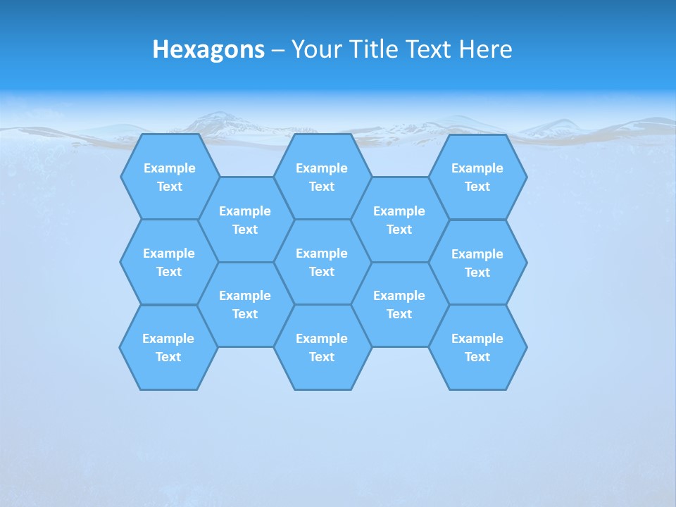 Sun Blue Diving PowerPoint Template