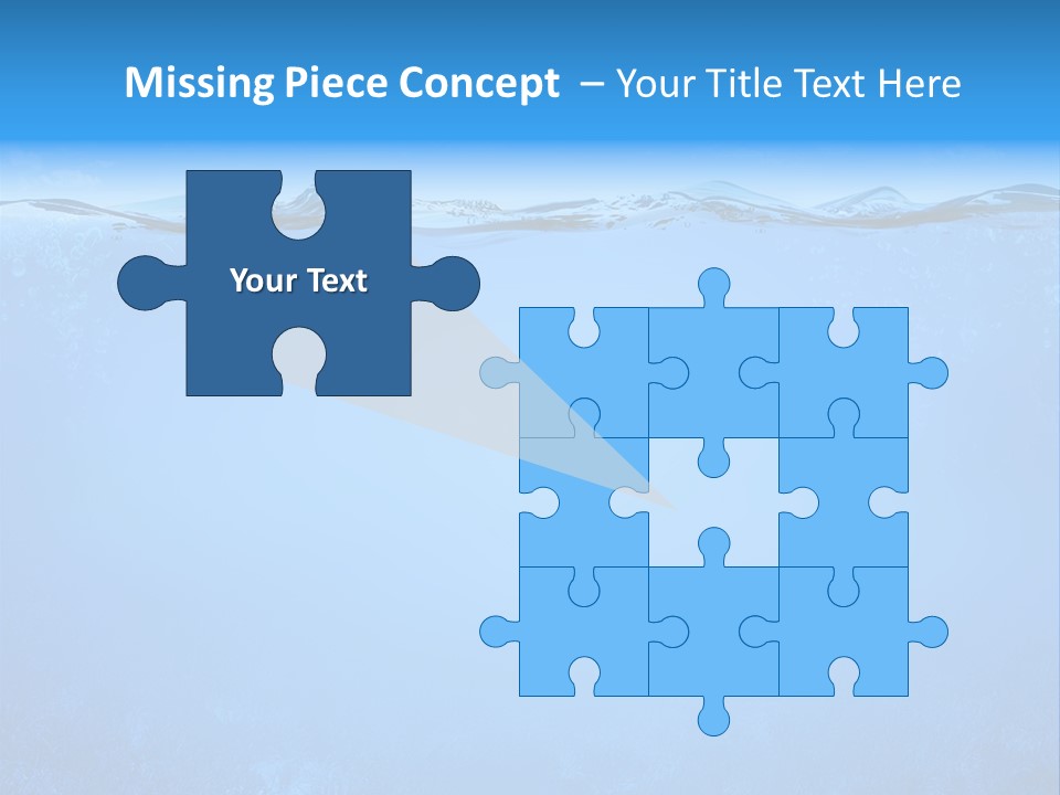 Sun Blue Diving PowerPoint Template