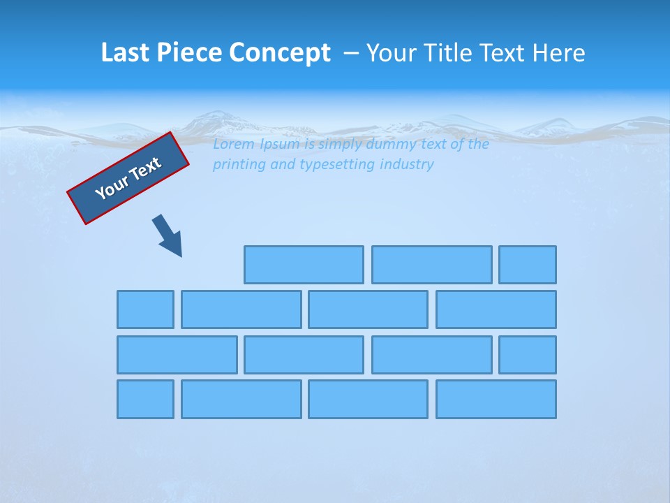 Sun Blue Diving PowerPoint Template