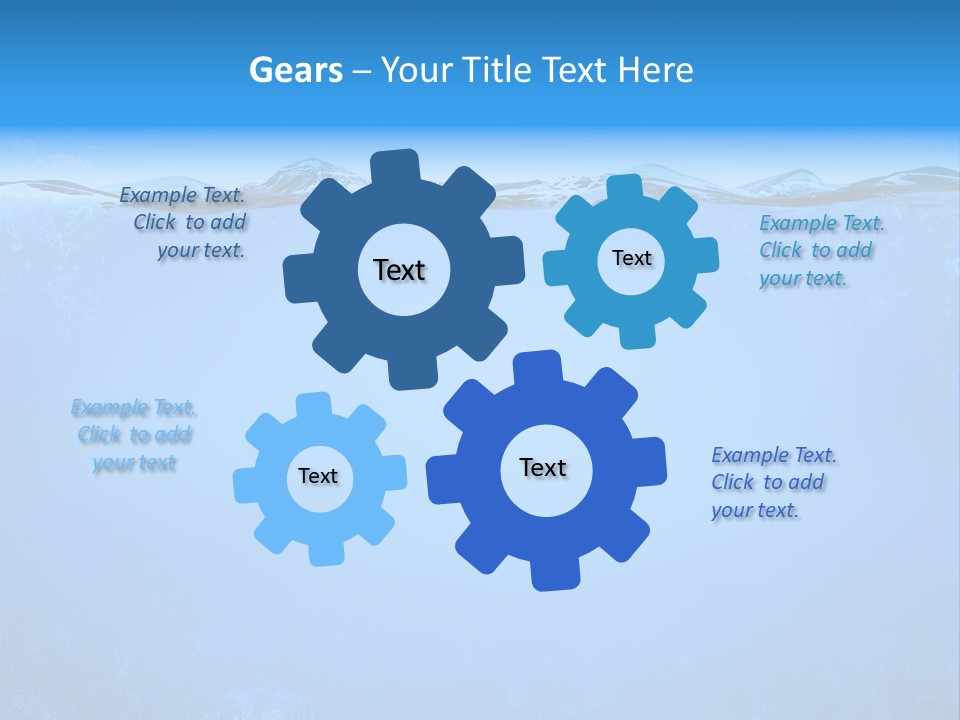 Sun Blue Diving PowerPoint Template