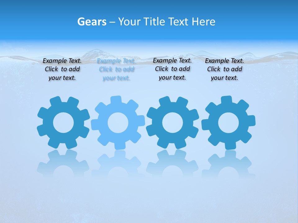 Sun Blue Diving PowerPoint Template