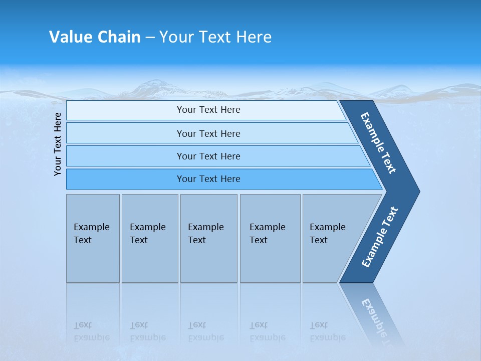 Sun Blue Diving PowerPoint Template