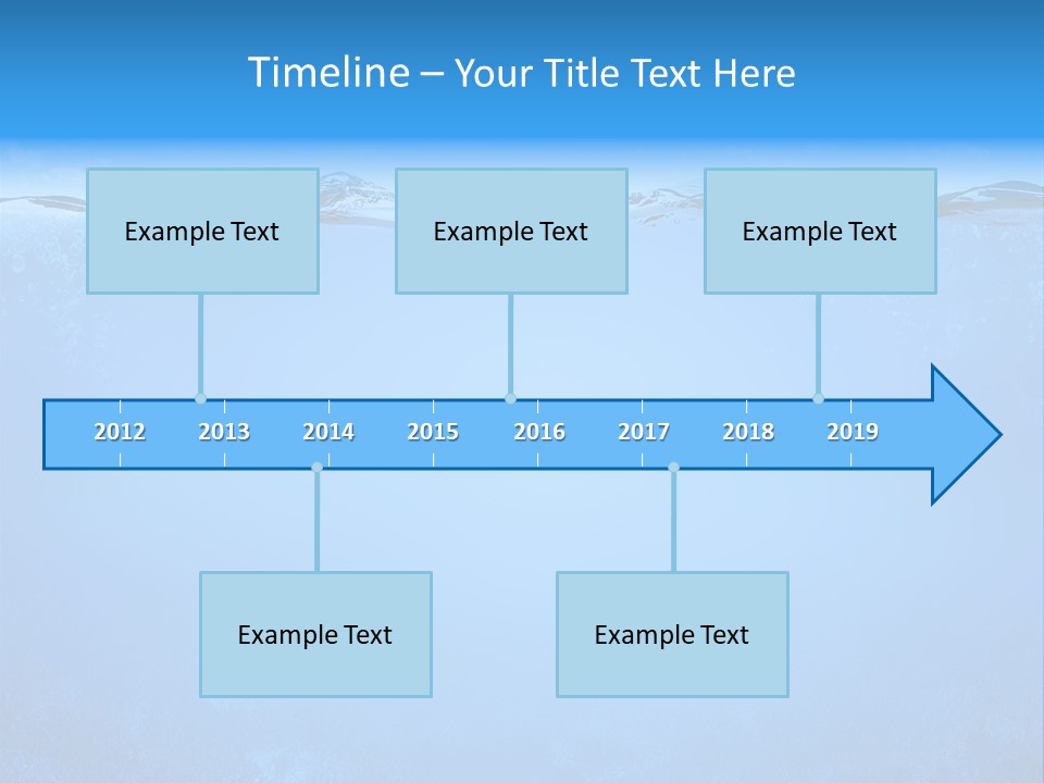 Sun Blue Diving PowerPoint Template