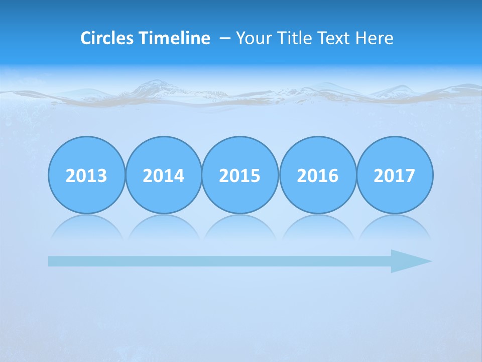 Sun Blue Diving PowerPoint Template