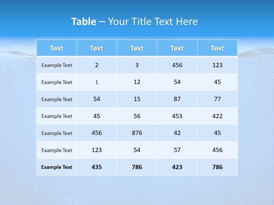 Sun Blue Diving PowerPoint Template