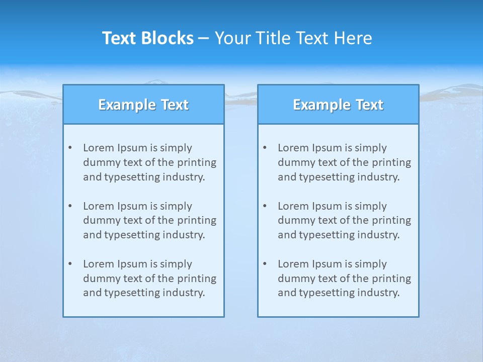 Sun Blue Diving PowerPoint Template