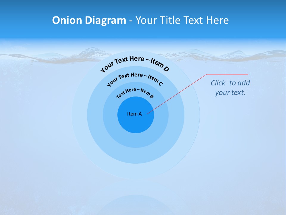 Sun Blue Diving PowerPoint Template