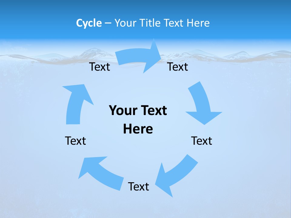 Sun Blue Diving PowerPoint Template