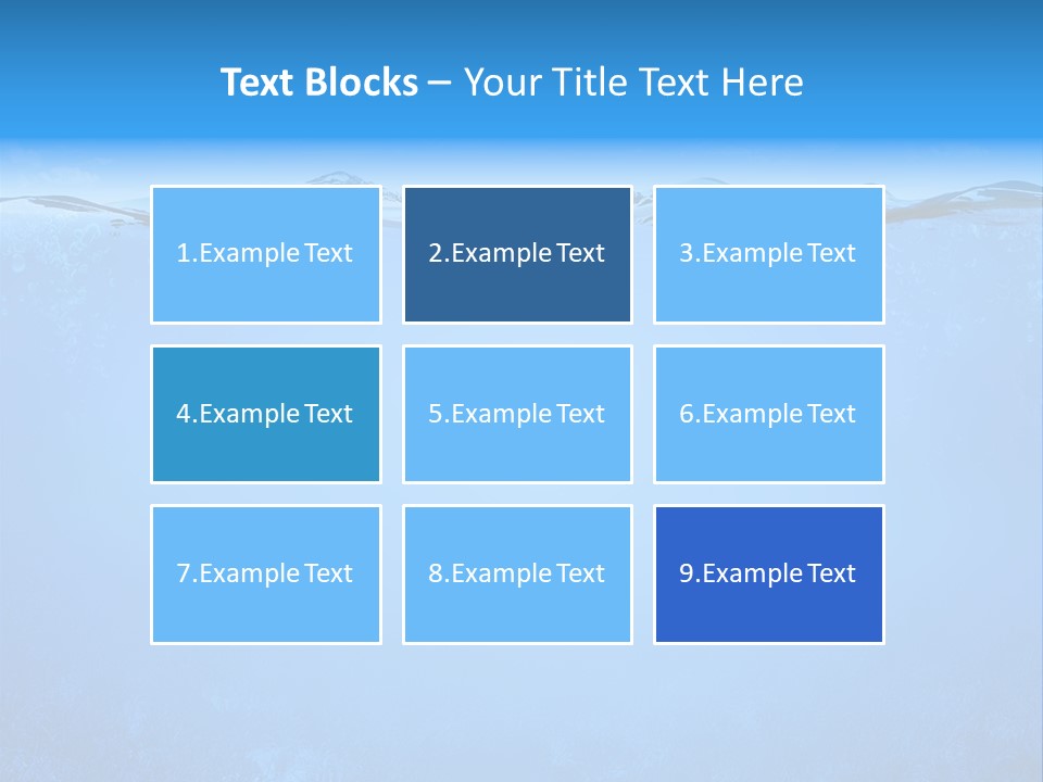 Sun Blue Diving PowerPoint Template