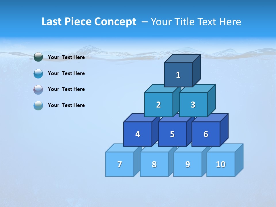 Sun Blue Diving PowerPoint Template
