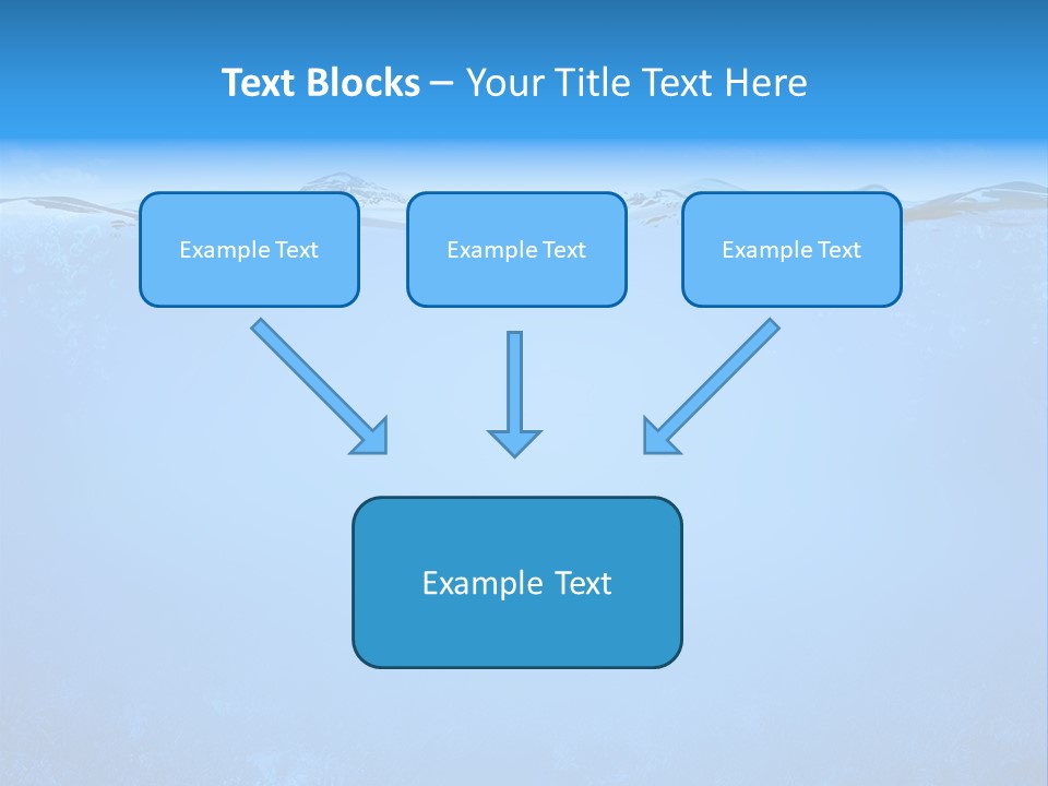 Sun Blue Diving PowerPoint Template