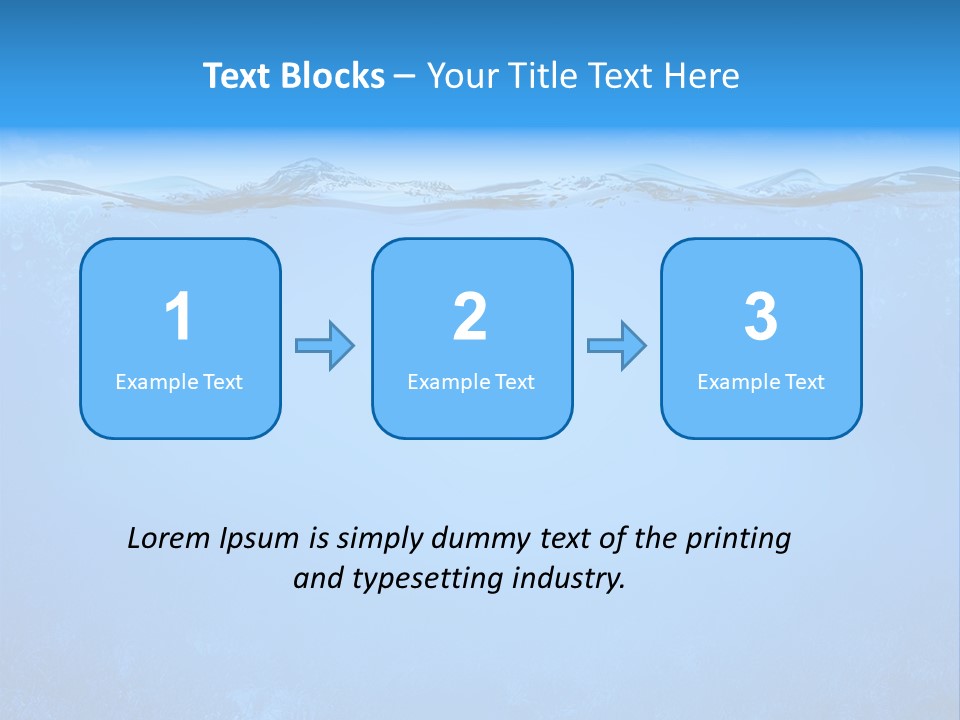 Sun Blue Diving PowerPoint Template