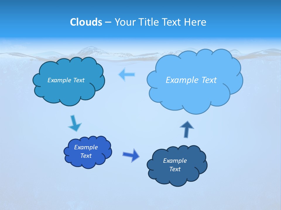 Sun Blue Diving PowerPoint Template