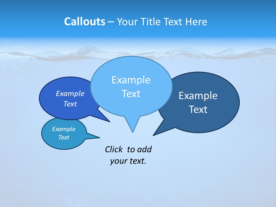 Sun Blue Diving PowerPoint Template