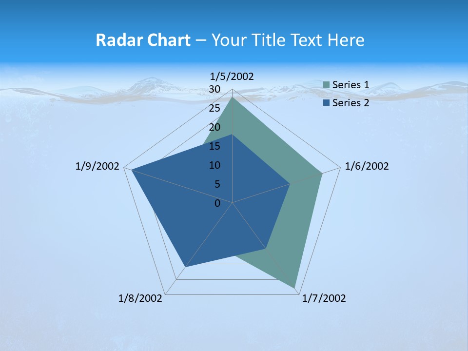 Sun Blue Diving PowerPoint Template