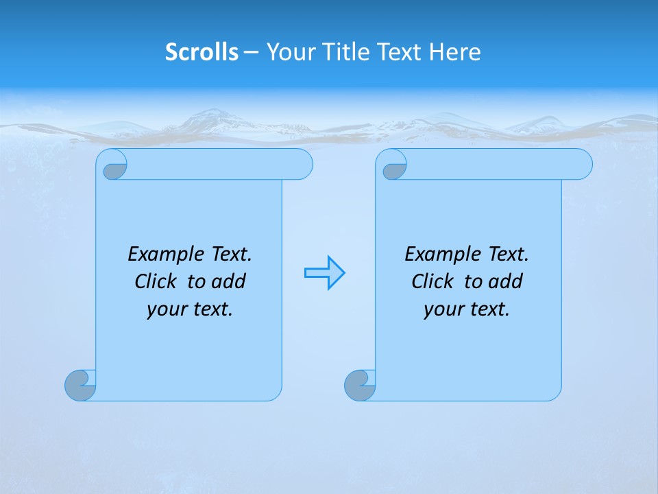 Sun Blue Diving PowerPoint Template