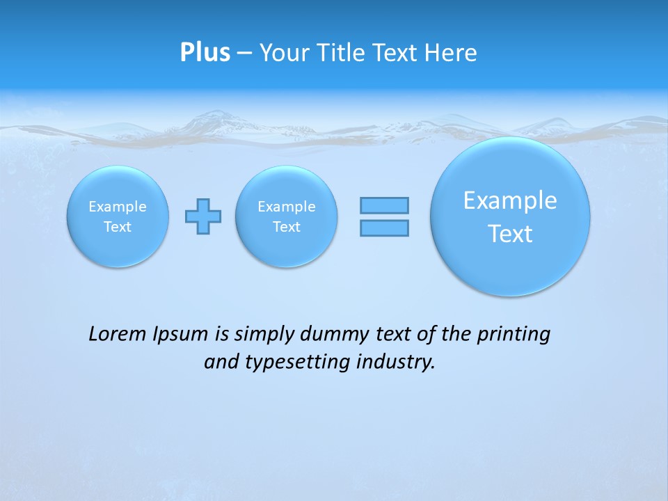 Sun Blue Diving PowerPoint Template