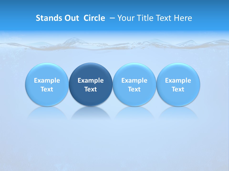 Sun Blue Diving PowerPoint Template