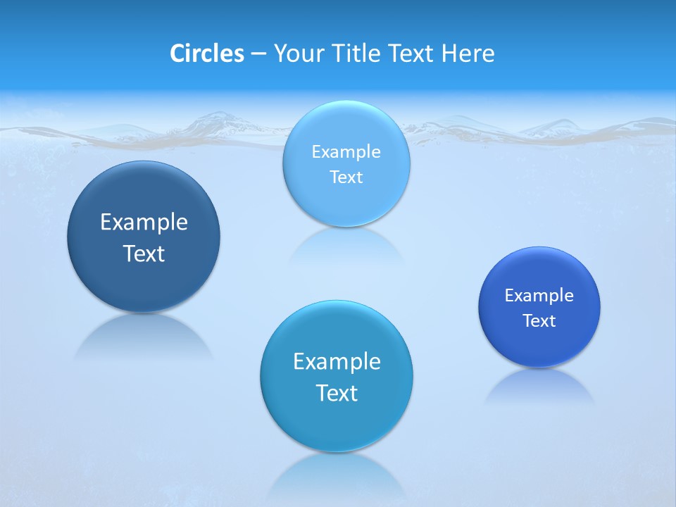 Sun Blue Diving PowerPoint Template