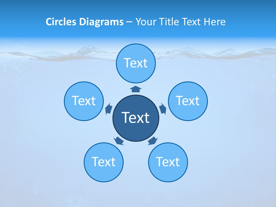 Sun Blue Diving PowerPoint Template