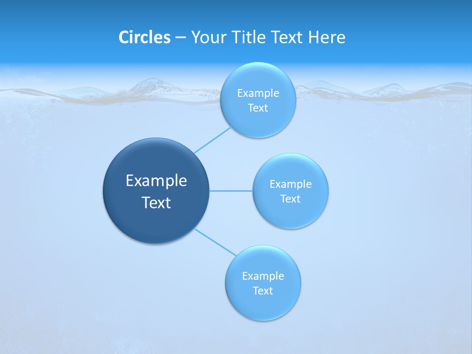 Sun Blue Diving PowerPoint Template