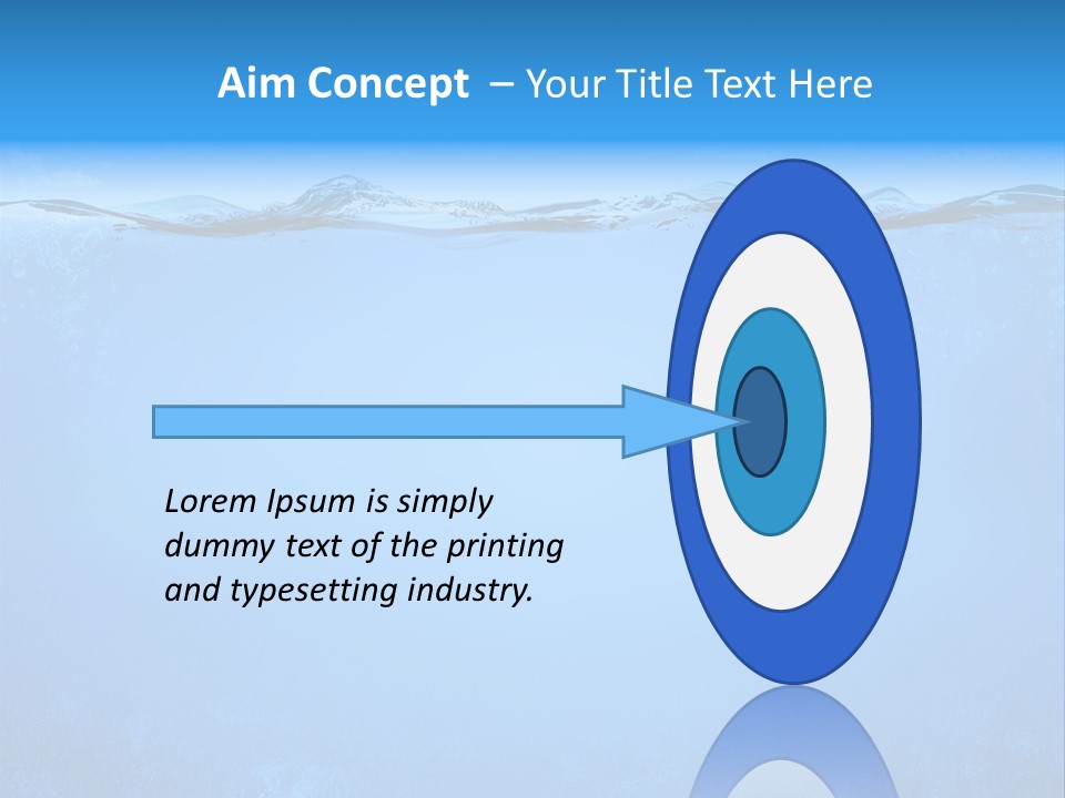 Sun Blue Diving PowerPoint Template