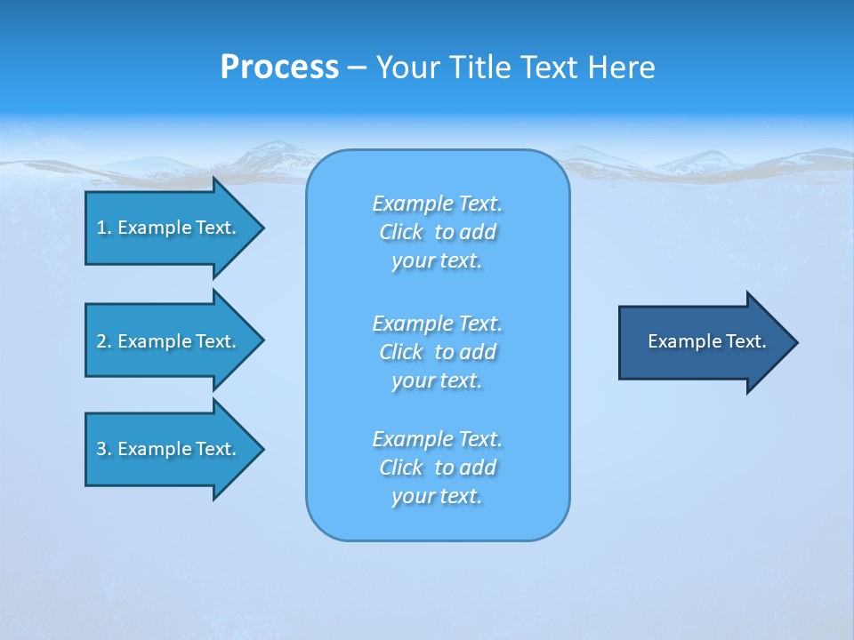 Sun Blue Diving PowerPoint Template