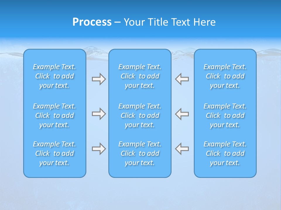 Sun Blue Diving PowerPoint Template