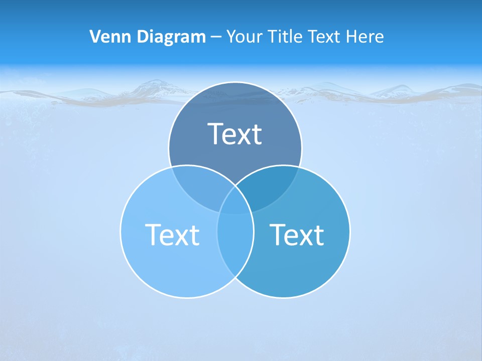 Sun Blue Diving PowerPoint Template